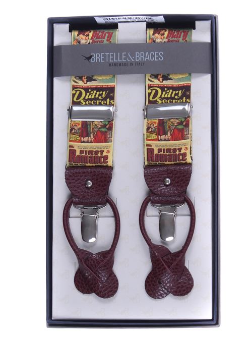 Bretelle in cotone stampa fumetto BRACES | 10286