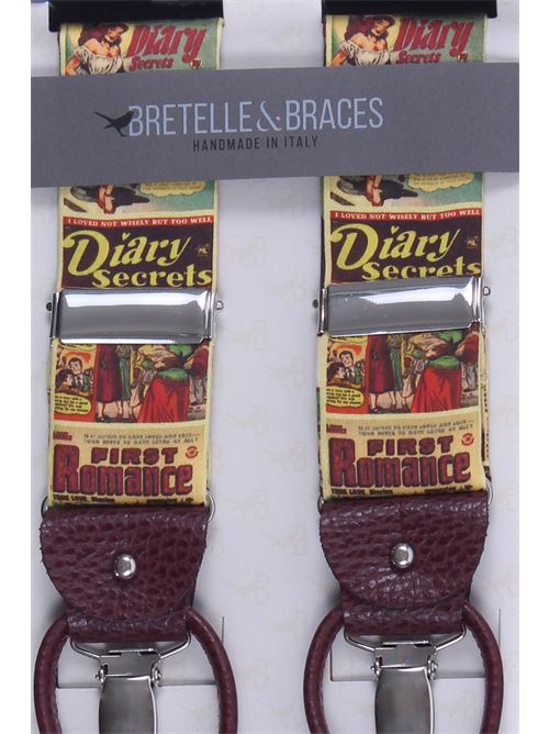 Bretelle in cotone stampa fumetto BRACES | 10286